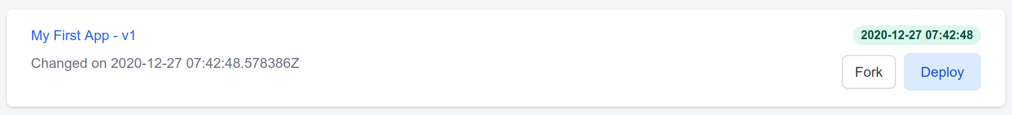 Create deployment